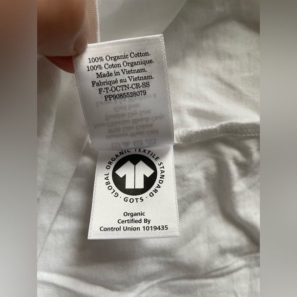 New Everlane Women Organic Cotton Tee Shirt White Size Small - Picture 8 of 8